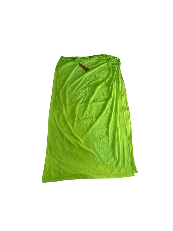 SKIMS Swim Sarong Skirt 3X Neon Green Mesh Ring Maxi Cover Up NWT Festival - Image 5