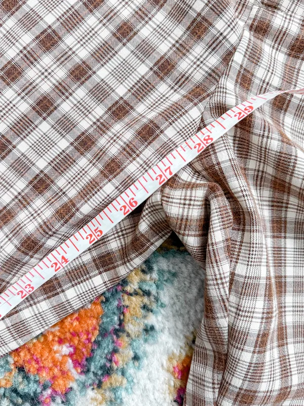 Plaid Pants Brown Size 28 - Image 7