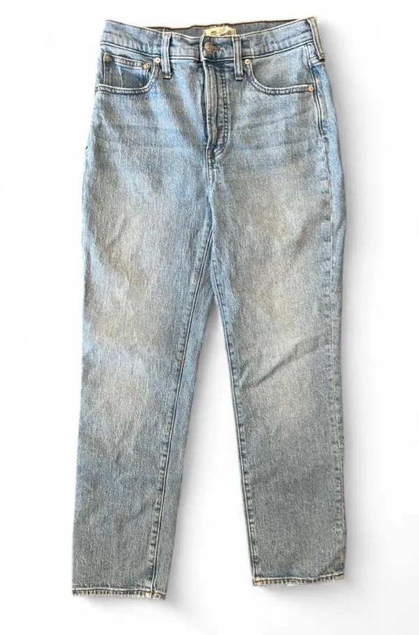 Madewell The Perfect Vintage Jeans Straight High-Rise Leg 27 - Image 4