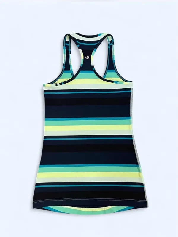 Lululemon Cool Racerback tank top Striped yoga Pilates activewear gym training 2 - Image 4