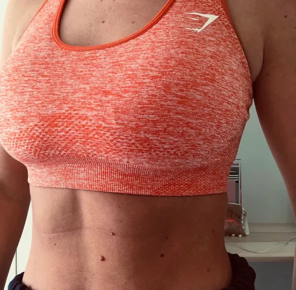 Gymshark Terracotta Racerback Sports Bra - Image 3