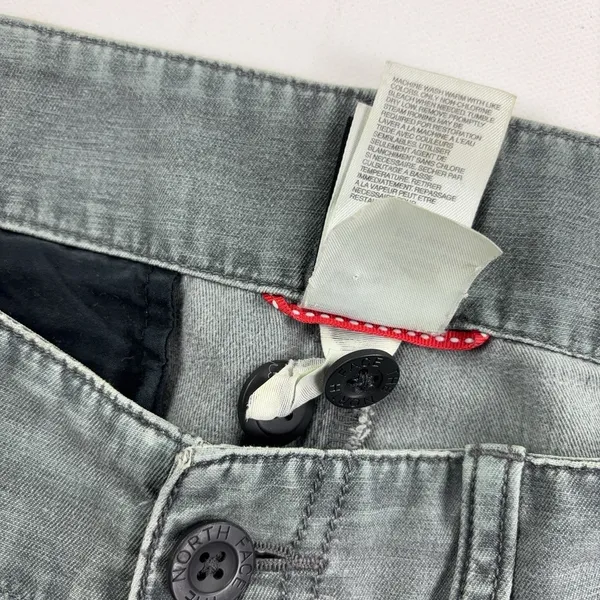 The North Face Pants Womens 33 Gray Cropped Wide Leg Cotton Twill Casual - Image 8