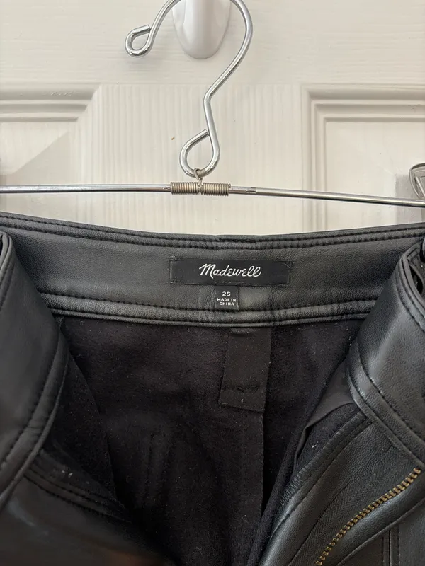 Madewell Faux Leather Pants - Image 2