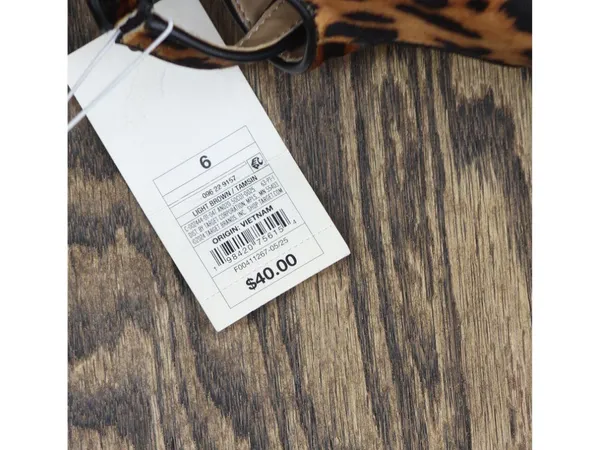 A New Day Tasmin Leopard Print Velvet Flats 94568225 Leopard Brown Multi 6M - Image 8
