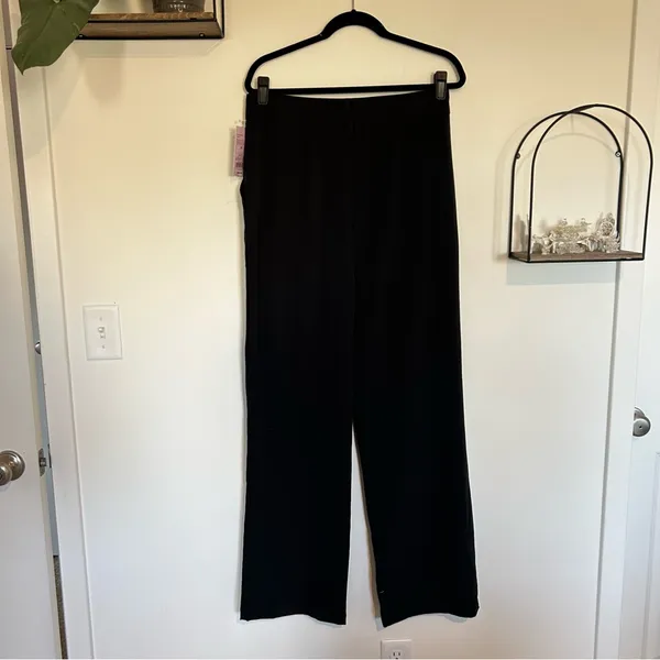 NWT Wild Fable Black Wide Leg‎ Relaxed Trouser Pants Slacks Size 10 - Image 2