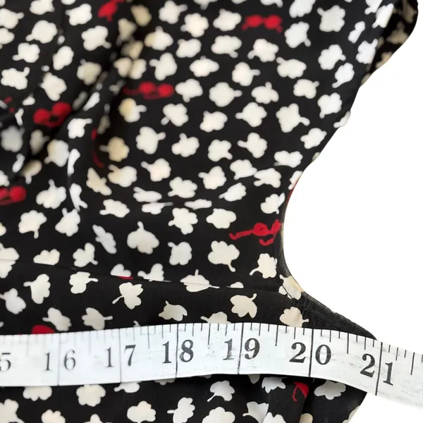 Maeve Anthropologie Odilla Dress Womens L Black Red‎ Sunglasses Belted Wedding - Image 10