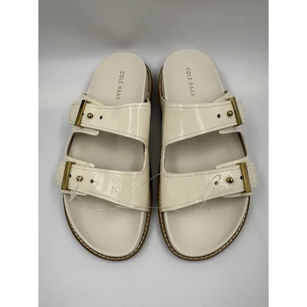 Cole Haan Women's Marisol Footbed Sandal Slides White Size 8 Med (W31883) New - Image 2