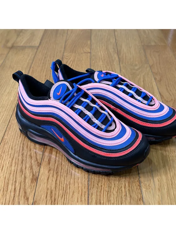 Size US 6Y Nike Air Max 97 GS Black Pink Blue (CT1578-001) Women’s US 7.5 - Image 9