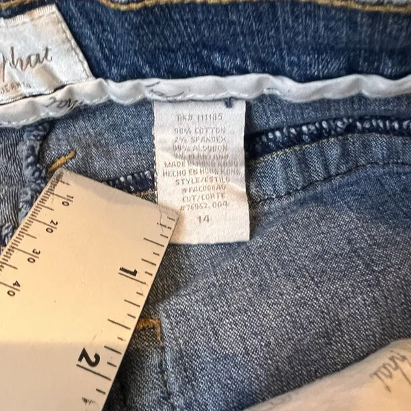 Baby Phat Jeans Bell Bottoms Size 14 Juniors Mid-Rise Vintage Blue Jeans #91 - Image 3