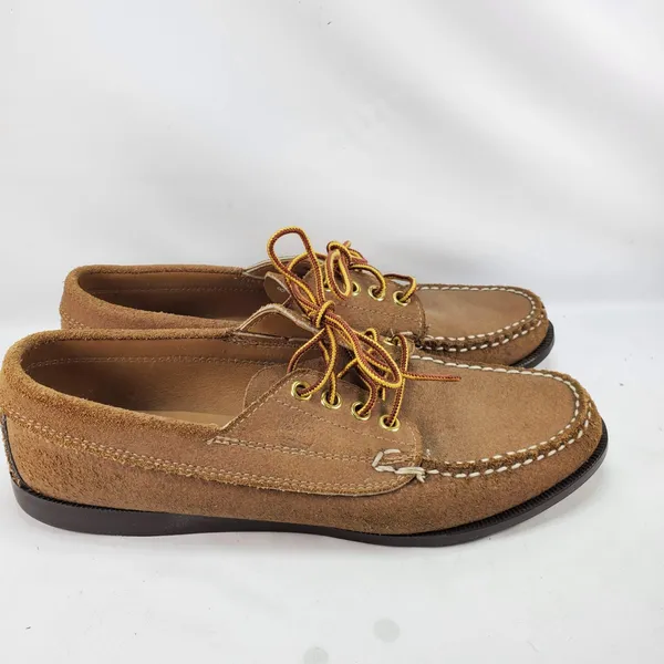 Timberland Boat Shoes Women 8 Brown Suede Moccasin Made in USA 87010 Vintage - Image 5