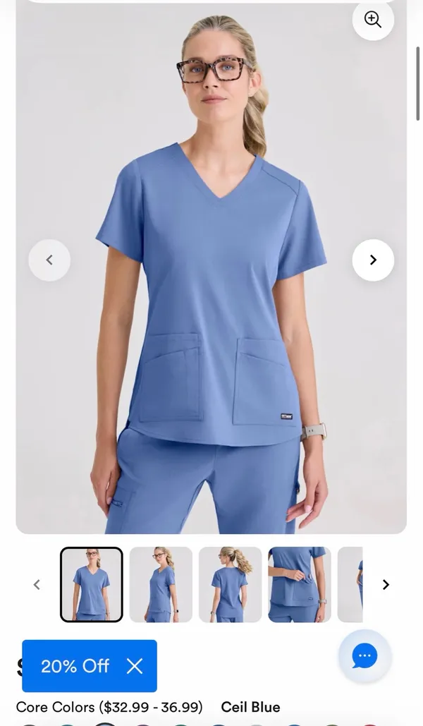 Grey's Anatomy Scrub Set Ceil Blue - Image 7