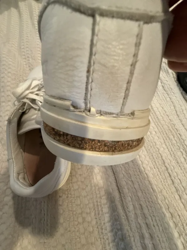 Birkenstock Bend Low White Leather Sneakers Size 38 - Image 3