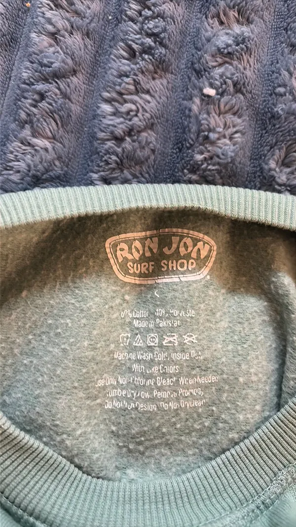 Ron Jon Green Crewneck Surf Shop Sweatshirt Small - Image 4