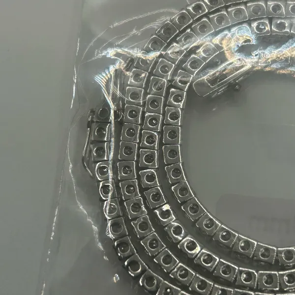 Tennis Chain Real Silver ICED Out CZ Necklace Chain VVS1 3mm 22 Inch Men Women - Image 5
