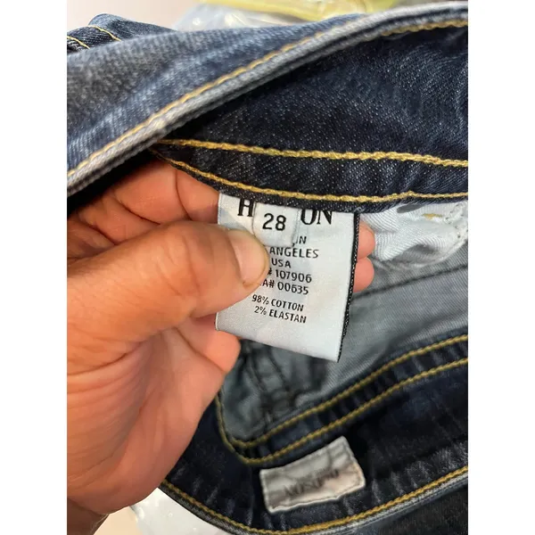 Hudson Signature Bootcut Jeans Sz 28 Low‎ Rise Medium Wash Flap Pocket Denim Y2K - Image 9