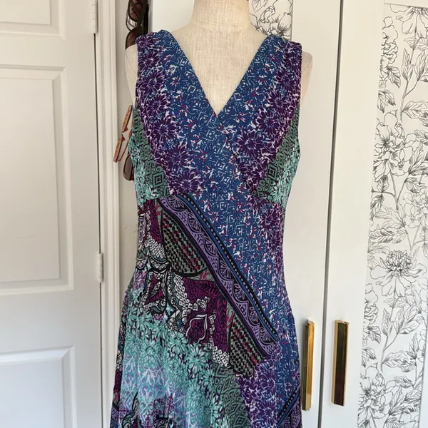 Y2k Whimsigoth midi dress Purple Size 12 - Image 8