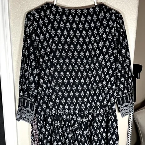 Anthropologie Vanessa Virginia Boho Mini Dress XS Embroidered Kaleidoscope - Image 10