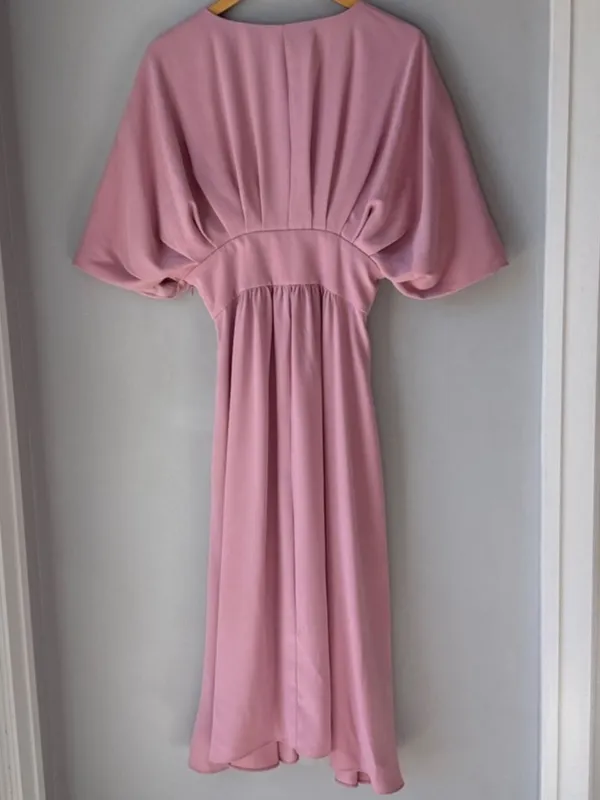 ALEXIA ADMOR August Draped Midi Dress Soft Girl Feminine - Image 5