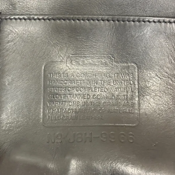 Coach Legacy 9966 Black Leather Shoulder Bag USA Made Brass Hardware Vintage 90s - Image 5