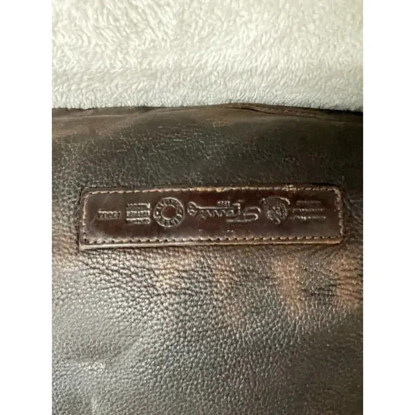 Fossil 1954 Large Brown Pebbled Leather Shoulder Bag Charm Women’s - Image 4