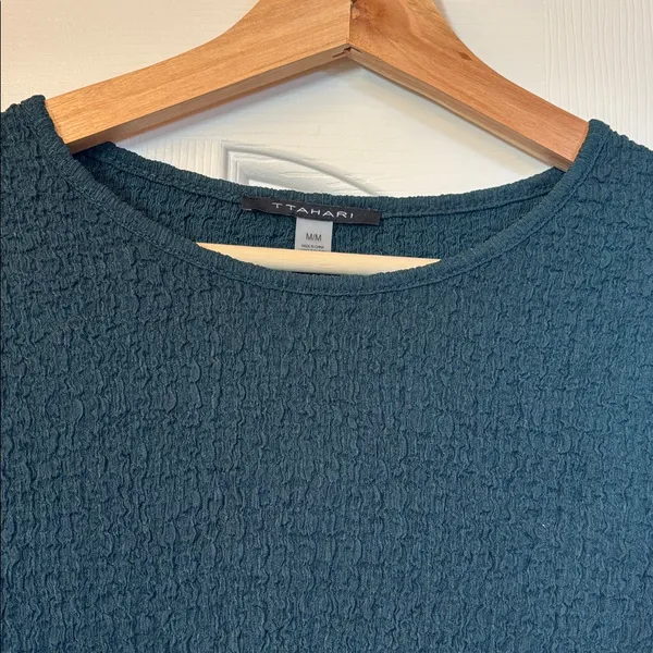 TTAHARI GreenBluenTextured Women's Top - Image 2