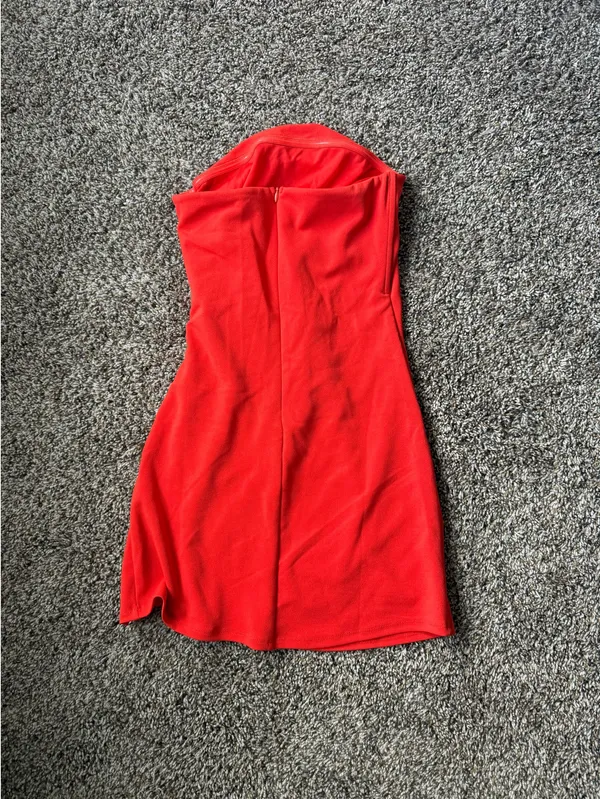 Strapless Mini Dress Lucy in the Sky coral S - Image 2
