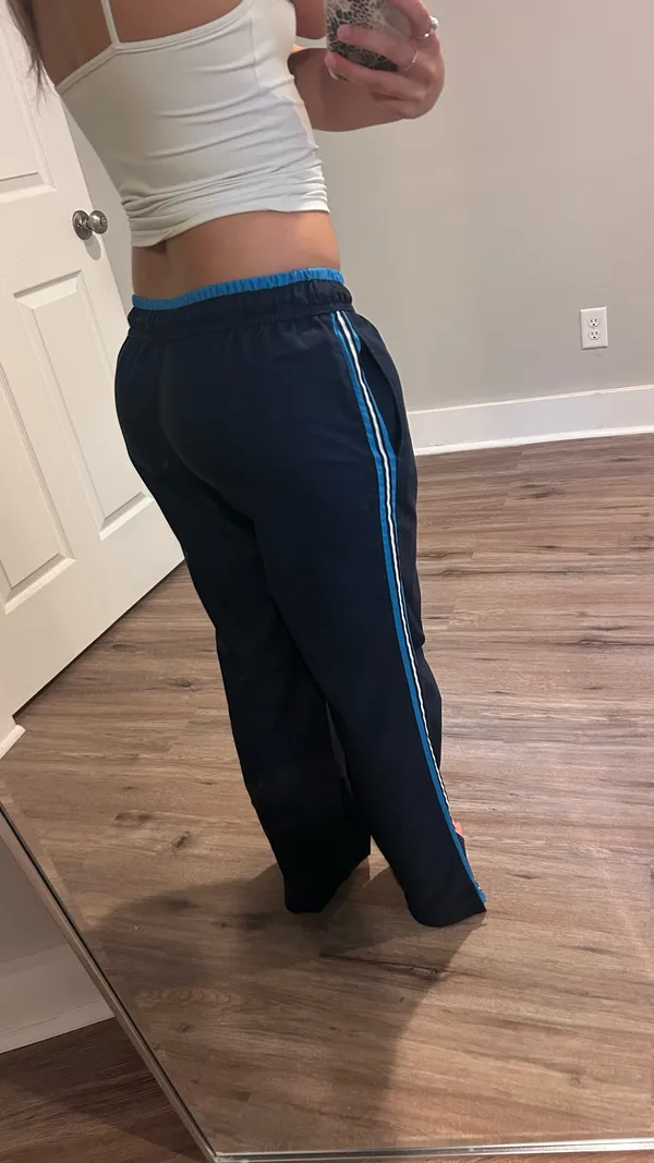 St. John's Bay Vintage blue and navy track pants - Image 3