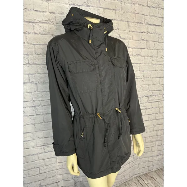 Vintage BOGNER Hooded black ladies ski jacket size medium - Image 4