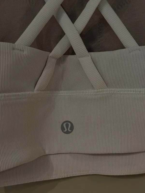 White Lululemon Tank 6 Racerback - Image 3
