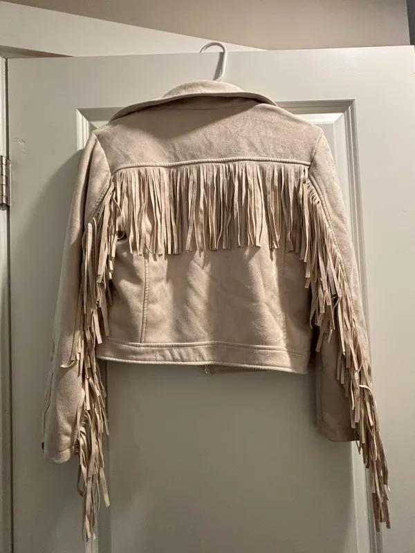 Edikted Tan Leather Jacket - Image 2