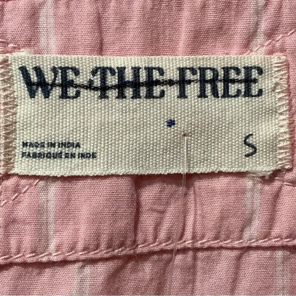 Free People‎ Farmhouse Fresh Baby Pink Slouchy Oversized Cotton Top Small NWT - Image 6