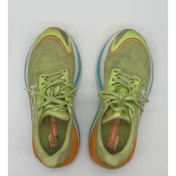 Hoka Skyward X Lettuce Cloudless Running Shoes Womens 7 Lime Green Orange - Image 3