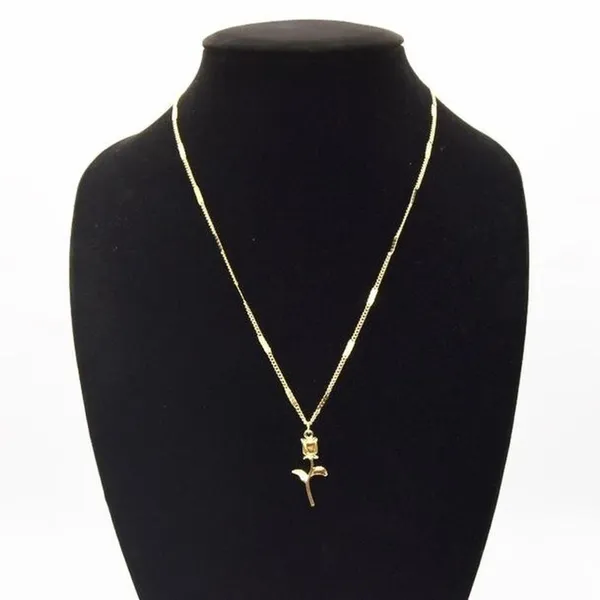 Gold Rose Necklace - Image 4