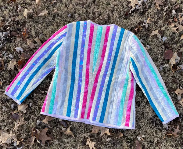 Vintage 80s/90s Quilted Patchwork Jacket Multiple Size M - Image 3