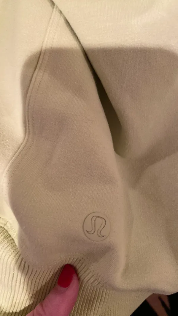 Neon Yellow Lululemon Cropped Sweatshirt  - Image 6