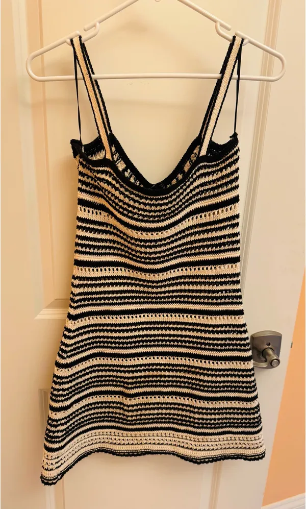 ZARA Sundress Striped Crochet - Image 2