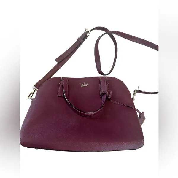 Kate Spade Maroon Patterson Drive Small Dome Satchel - Image 2