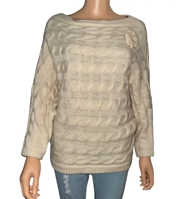 Military Hippie Bat Wing Sleeve Sweater - Image 3