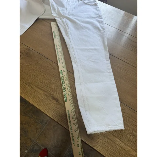 Abercrombie & Fitch The Skinny High Rise Jeans Women Size 31/12R White‎ Preppy - Image 6