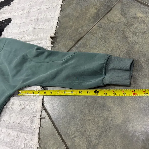 Lululemon Brushed Softstreme Full Zip Smoked Spruce Sz 6 Preppy Gorpcore Casual - Image 12