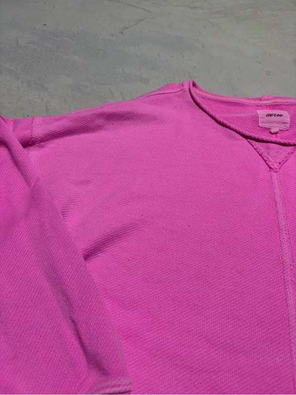 Aerie Cropped Pink Women's Sweatshirt xl - Image 4