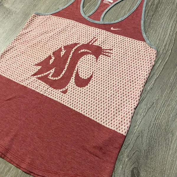 Nike Washington State Cougars Dri-FIT Racerback Tank Top WSU Athletic Shirt - Image 3