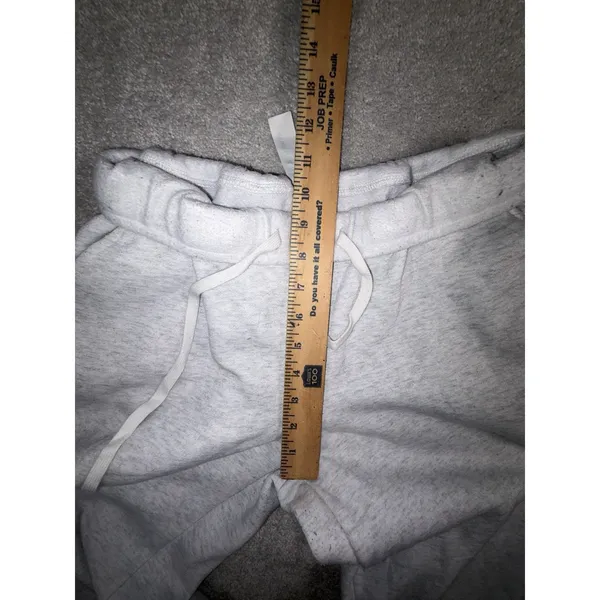 missguided wide leg sweatpants foldover waist band m Ash Heather Gray - Image 9