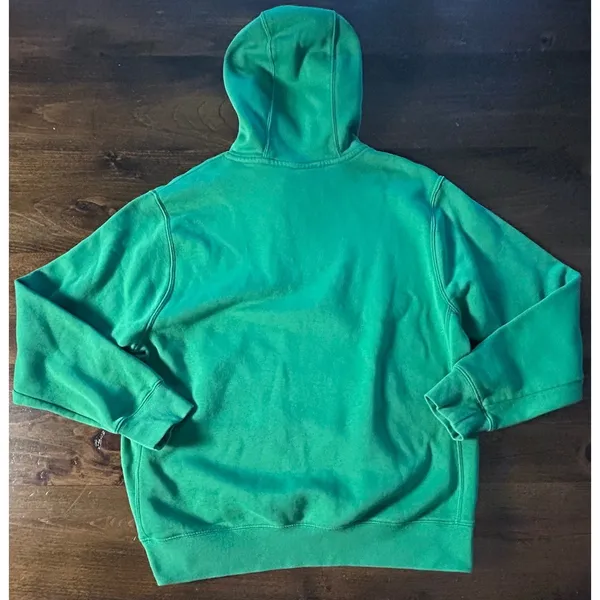 Nike Hoodie Medium Green Live Love Lax Graphic Casual Baggy Streetwear Preppy - Image 4