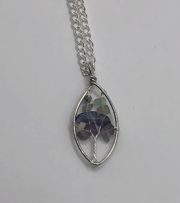 Amethyst Necklace Purple - Image 2