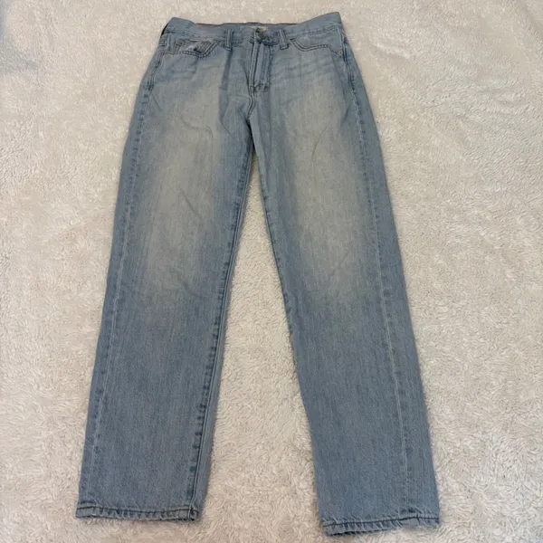 Madewell Women Perfect Summer Light WashJean 28 Cotton Casual Preppy School Soft - Image 2