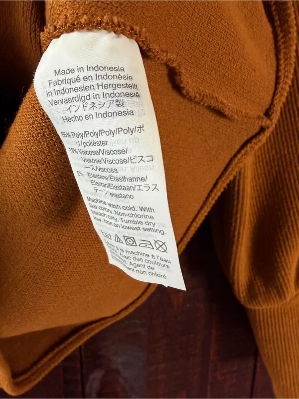Madewell Fall Colors Square Neck Puff-Sleeve Sweater Top - XXS - Image 6