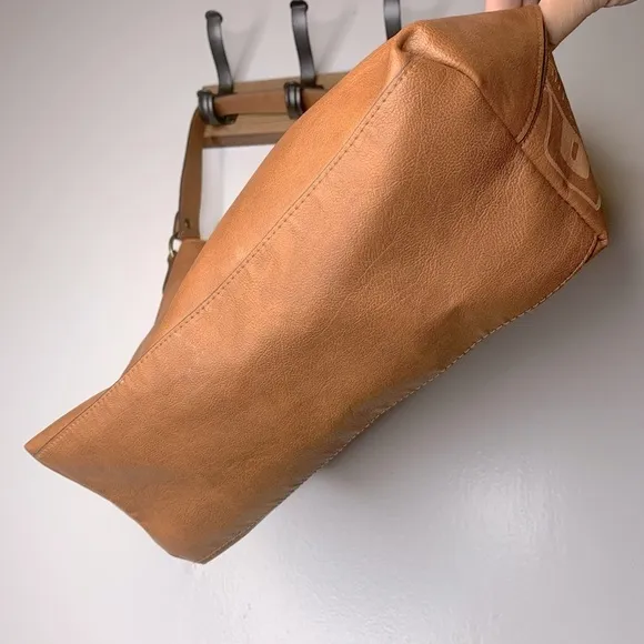 Bohemian Brown‎ Vegan Leather Hobo Shoulder Bag - Image 7