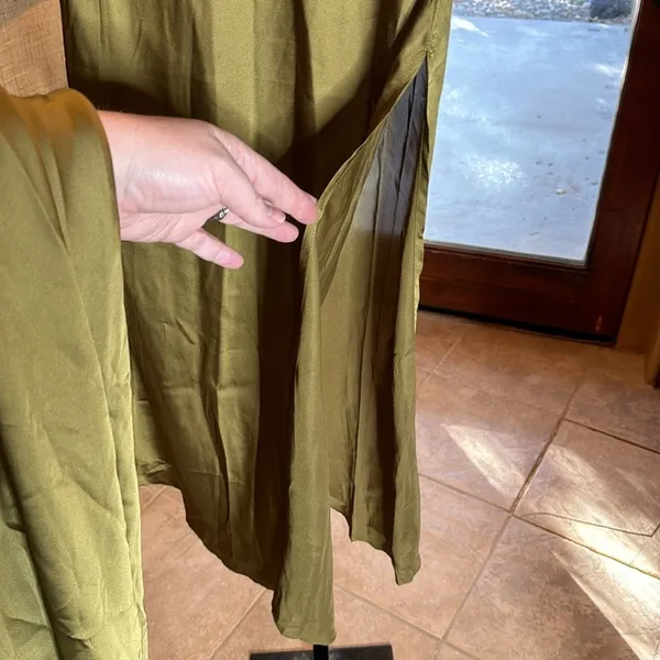NWOT Intimately Free People Sweet Talker Half Slip Skirt Olive Green Size.Small - Image 6