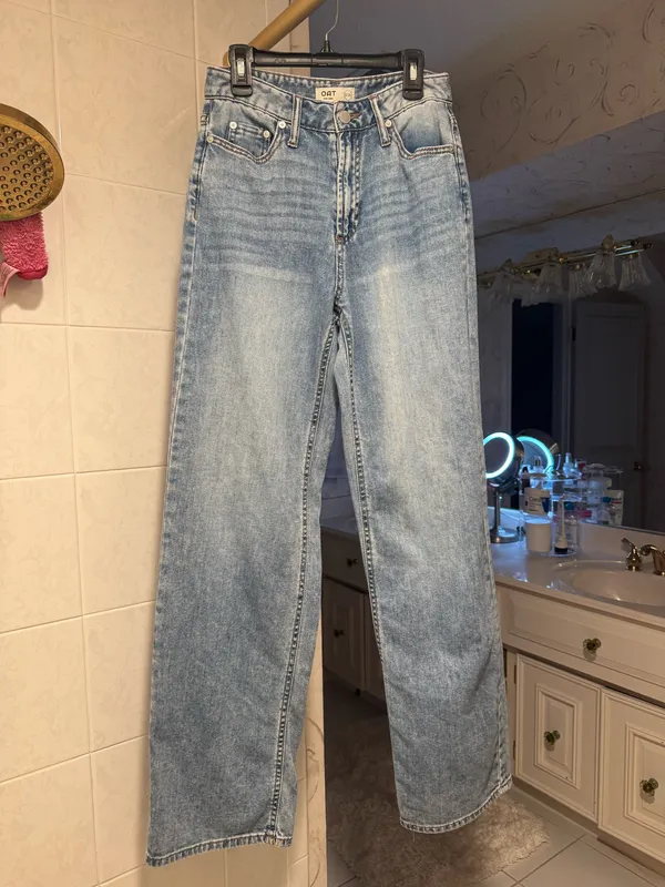 OAT New York Cloud Luxe Denim Straight Leg Jeans - Image 3